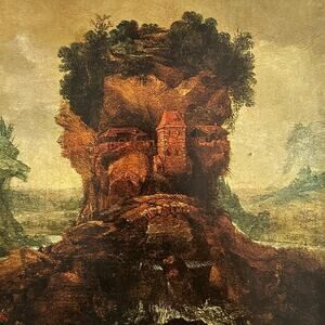 Joos de Momper, Anthropomorphic Landscape, Painting, Art Print ~ 250802-WH 350 H